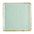 CAC Chinaware Palm springs Square Plate Light Green 10