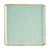 CAC Chinaware Palm springs Square Plate Light Green 12