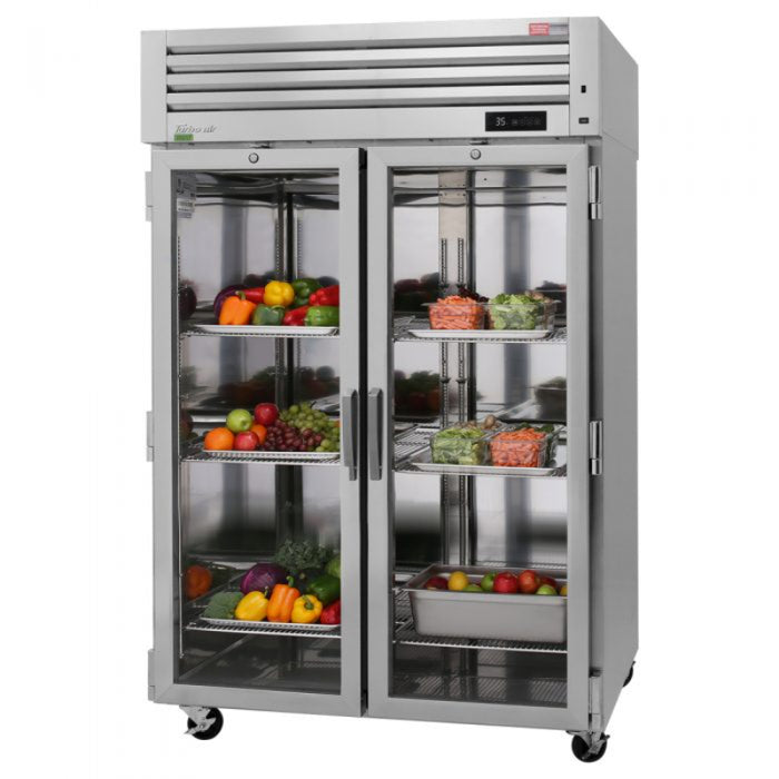 Turbo Air PRO-50R-G-N PRO Series Top Mount Reach-in Refrigerator With Glass Door 47.36 cu. ft.