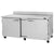 Turbo Air PRO Series, Worktop, Refrigerator PWR-72-N,72″ Length, 2 Solid doors