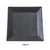Yanco DB-510 Diamond Black Collection 10″ Square Plate, Matte Glaze (2 DZ)