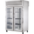 True STA2HPT-2G-2S Pass-Thru Glass Front/Solid Rear Swing Doors Heated Cabinet