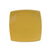CAC Chinaware Color Stoneware Square Flat Plate Yellow 10 1/2