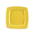 CAC Chinaware Color Stoneware Square In Square Plate Yellow 6 7/8