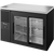 True TBR48-RISZ1-L-B-11-1 Reach-In Single Zone Refrigerator with Left Side Refrigeration System. Black Exterior and Glass Slide Doors