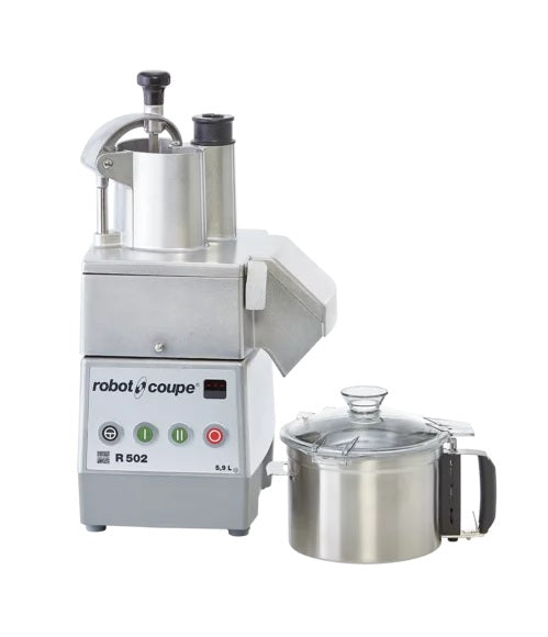 Robot Coupe R502 Two Speed Combination Food Processor Stainless Steel Bowl, Continuous Feed