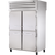 True STR2RPT-4HS-2S-HC Pass-Thru Solid Half Front/Solid Rear Swing Doors Refrigerator