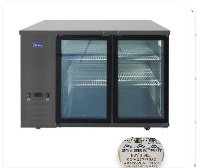 Atosa SBB69SGGRAUS1 - 69" Back Bar Coolers with Sliding Glass Door Shallow Depth