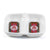 Yanco LG-1102 Double Sauce Dish, Chinese Style, Melamine, Pack of 72 (6 Dz)
