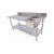 Serv-Ware TSF-3060-R Stainless Steel Work Table with Right Prep Sink, Faucet & 5