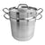 Thundergroup 12 qt Double Boiler (3 PC/SET), Stainless Steel, Encapsulated Base, Standard Electric, Gas Cooktop, Halogen & Induction Ready
