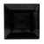 CAC Chinaware Color Tango Square Plate Black 10