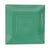 CAC Chinaware Color Tango Square Plate Green 10