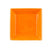 CAC Chinaware Color Tango Square Plate Tangerine 8