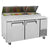 Turbo Air TPR-67SD-N Super Deluxe Pizza Prep Table with Two Sections 20.0 cu. ft.