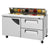 Turbo Air TST-60SD-D2-N Super Deluxe Sandwich/Salad Unit with Two Sections 16 cu. ft.