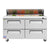 Turbo Air TST-60SD-D4-N Super Deluxe Sandwich/Salad Unit With Two Sections 16 cu. ft.