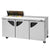 Turbo Air TST-72SD-08S-N Super Deluxe Sandwich/Salad Unit with Three Sections 23.0 cu. ft