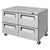 Turbo Air TUF-48SD-D4-N Super Deluxe Undercounter Freezer Two Section, 12.2 cu.ft.