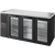 True TBR72-RISZ1-L-B-GGG-1 Reach-In Single Zone Refrigerator with Left Side Refrigeration System. Black Exterior and Glass Swing Doors