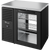 True TBR36-PTSZ1-L-B-G-G-1 Pass-Thru Single Zone Refrigerator with Left Side Refrigeration System. Black Exterior and Glass Swing Doors