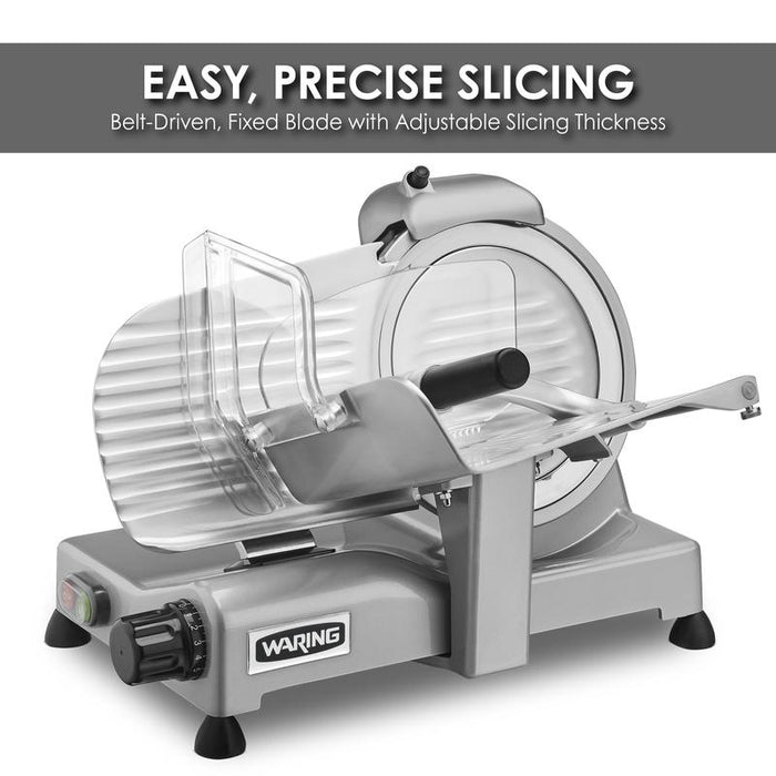 Waring Prep Food slicer,8.5" Professional Food Slicer, Silver