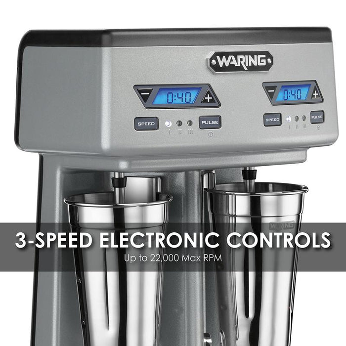 Waring Heavy-Duty Double-Spindle Drink Mixer with Timer