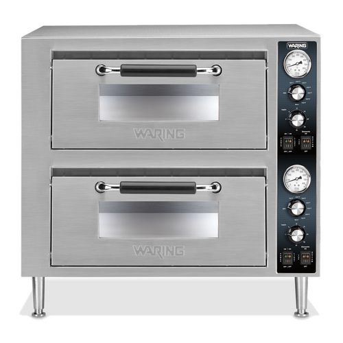 Waring Ovens Heavy-Duty Double-Deck Pizza Oven - Dual Chamber