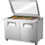 True TSSU-48-18M-B-FGLID-HC Mega-Top Solid Door Sandwich/Salad Unit with Flat Glass Lid and Hydrocarbon Refrigerant