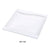 Yanco SW-108 Sea Wave 8″ Square Plate, China, Bone White (3Dz)