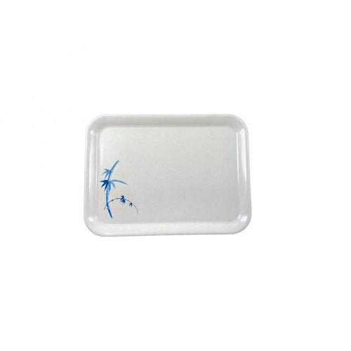 Thunder Group Melamine Asian 15 1/4" X 11 1/2" TRAY (M), BLUE BAMBOO,1 doz
