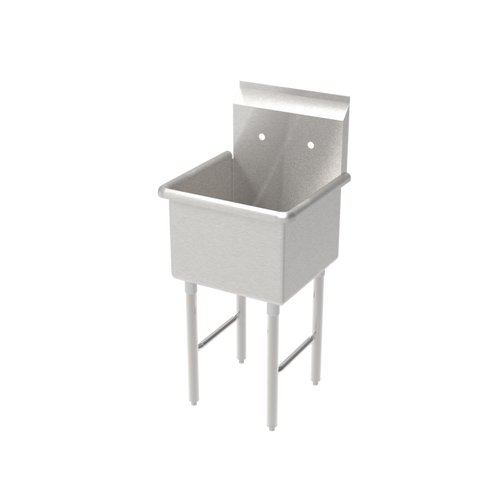GSW 1 Compartment Sink - No Drain Board