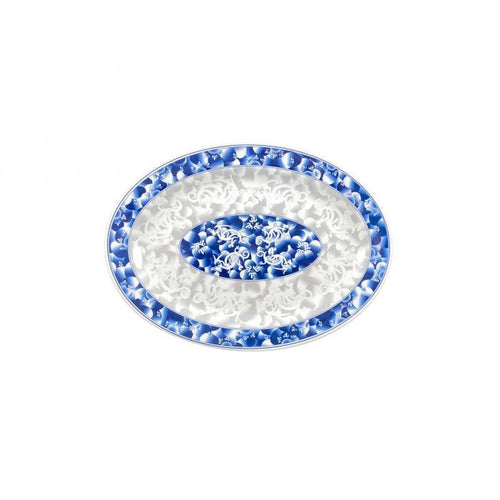 Thunder Group Melamine Asian 16" X 11 5/8" PLATTER, BLUE DRAGON,1 doz