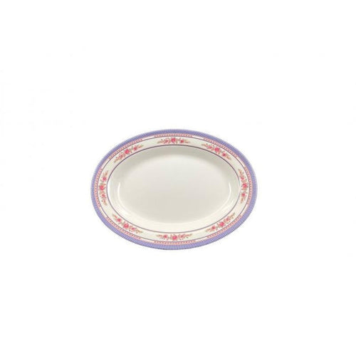 Thunder Group Melamine Asian 7 OZ, 9" X 6 3/4" DEEP PLATTER, ROSE, 1 doz
