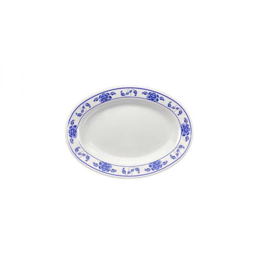 Thunder Group Melamine Asian 7 OZ, 9" X 6 3/4" DEEP PLATTER, LOTUS,1 doz