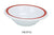 Yanco HS-5712 Houston Soup/Salad Bowl, Shape: Round, Color: White and Red, Material: Melamine, Pack of 48