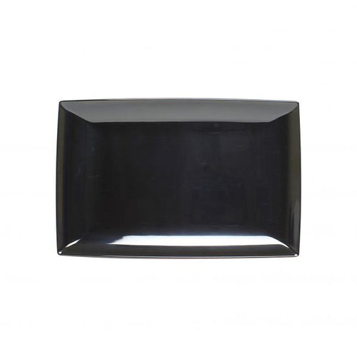 Thunder Group Melamine Asian 12 1/2" X 8" TRAY, 1 1/8" DEEP, BLACK , 1 doz