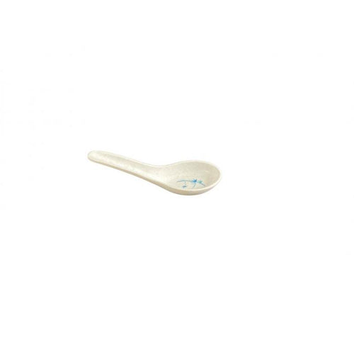 Thunder Group Melamine Asian 1/2 OZ, 4 3/4" X 1 3/8" CHINESE SPOON (S), BLUE BAMBOO, 5 doz