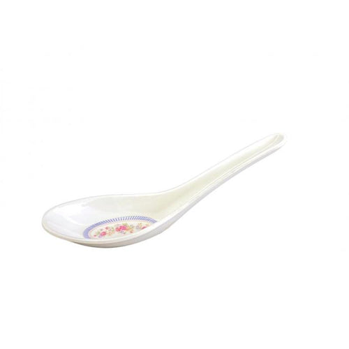 Thunder Group Melamine Asian 3/4 OZ, 5 5/8" x 1 5/8" WON TON SOUP SPOON, ROSE, 5 doz