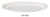 Yanco CAT-5022 Catering Platter, Shape: Oval, Color: White, Material: Melamine, Pack of 12