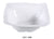 Yanco CAT-1280 Catering 4.25 qt Square Bowl, Shape: Square, Color: White, Material: Melamine, Pack of 6