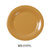 Yanco MS-010YL Mile Stone Wide Rim Round Plate, Shape: Round, Color: Yellow, Material: Melamine, Pack of 24