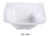 Yanco CAT-1282 Catering 7 qt Square Bowl, Shape: Square, Color: White, Material: Melamine, Pack of 6