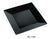 Yanco Rome RM-112BK Square Plate, Melamine, Pack of 12 (1 Dz)