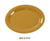 Yanco MS-212YL Mile Stone Oval Platter, Shape: Oval, Color: Yellow, Material: Melamine, Pack of 12