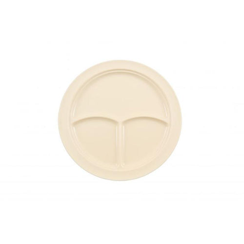 Thunder Group Melamine Western10 1/4", 3 COMPARTMENT PLATE, TAN,1 doz