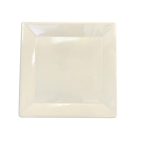 Thunder Group Melamine Western13 3/4" X 13 3/4" SQUARE PLATE, 1 1/8" DEEP, PASSION PEARL, Pack of 6