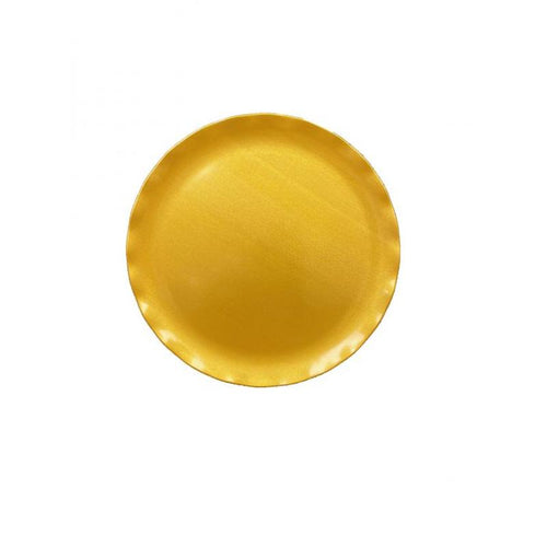 Thunder Group Melamine Western 18" PLATE, GOLD PEARL, Pack of 2