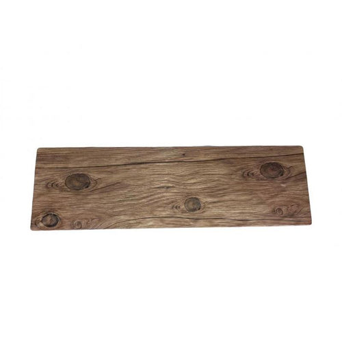 Thunder Group Melamine Western 20 3/4" X 6 1/4" SERVING BOARD, FAUX WOOD, SEQUOIA, Pack of 6