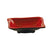 Yanco CR-0002 Black and Red Two-Tone Sauce Dish, Shape: Rectangular, Color: Black and Red, Material: Melamine, Pack of 72